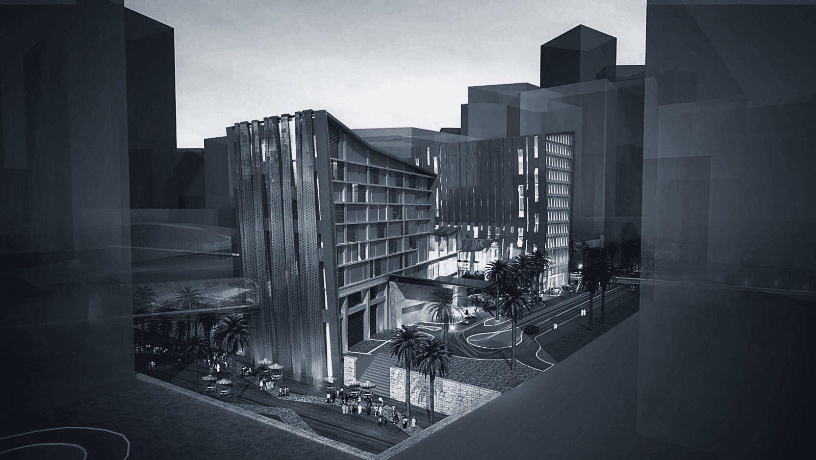 KAFD tower design concept rendering